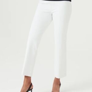 Spanx White Kick Flare Pull On Slimming Pant Size XL L NWT